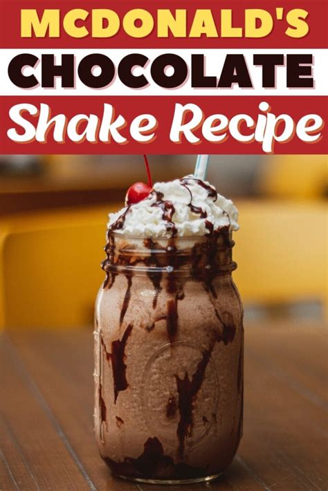 McDonald's Chocolate Shake Recipe - Insanely Good