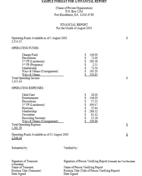 13 Free Sample Annual Financial Report Templates - Printable Samples