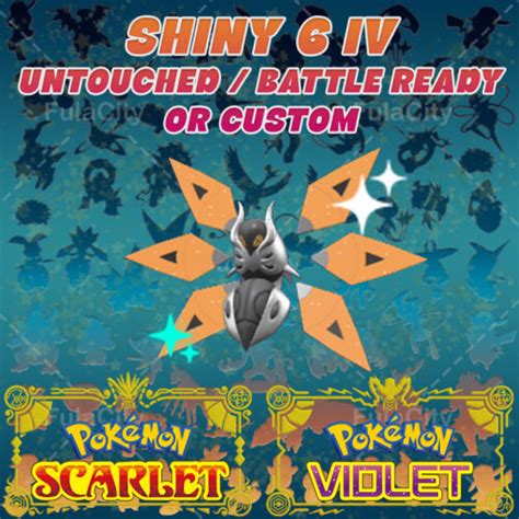 IRON MOTH POKEMON SCARLET VIOLET SHINY/NORMAL • UNTOUCHED/BATTLE READY ...