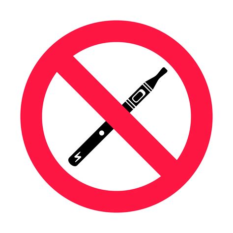 No vaping sign. Red forbidden circle sign icon isolated on white ...