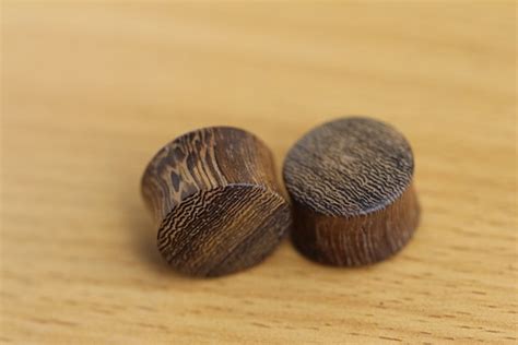 16mm Plugs 5/8 Wood Plugs Ear Gauges Organic Double