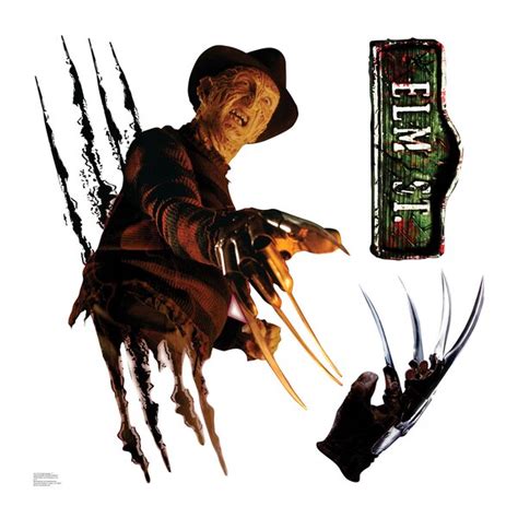 Advanced Graphics Nightmare on Elm Street Freddie Krueger Wall Decal | Wayfair