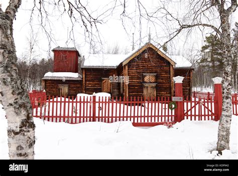 Lapland and Northern Lights Stock Photo - Alamy