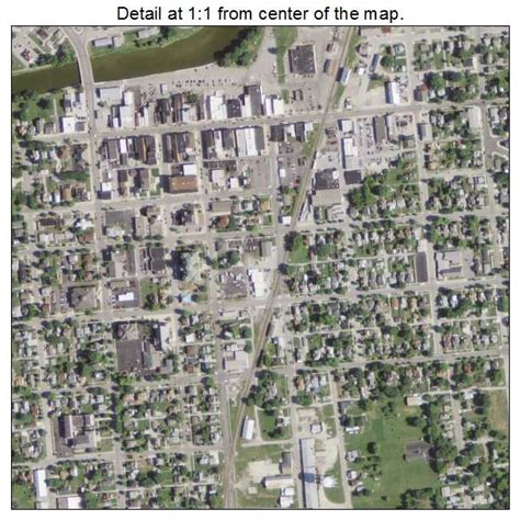 Aerial Photography Map of Wapakoneta, OH Ohio