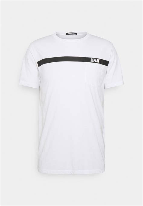 Replay Print T-shirt - white - Zalando.de