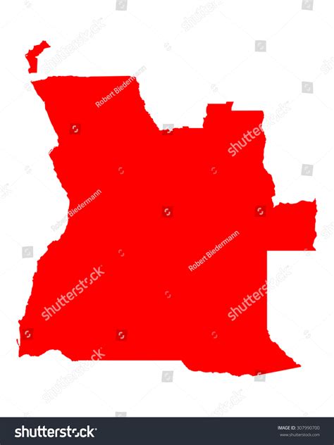 Map of Angola - Royalty Free Stock Vector 307990700 - Avopix.com