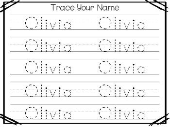Olivia Name Printables For Handwriting Practice A To - vrogue.co