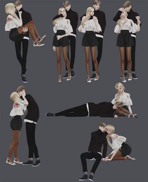 KH — KH-coupe pose 1 14pose Download | Sims 4 couple poses, Sims 4, Sims