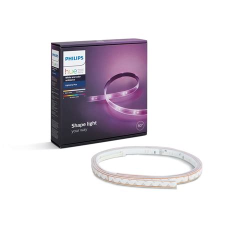 Philips Hue Lightstrip Plus Dimmable LED Smart Light-800276 - The Home Depot