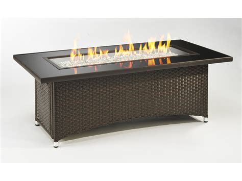 Outdoor GreatRoom Montego 59.75 x 30 Rectangular Crystal Fire Pit ...