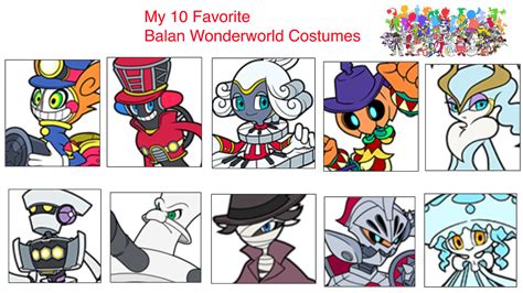 My top 10 Fav Balan Wonderworld Costumes by JDRAUNIDALO on DeviantArt