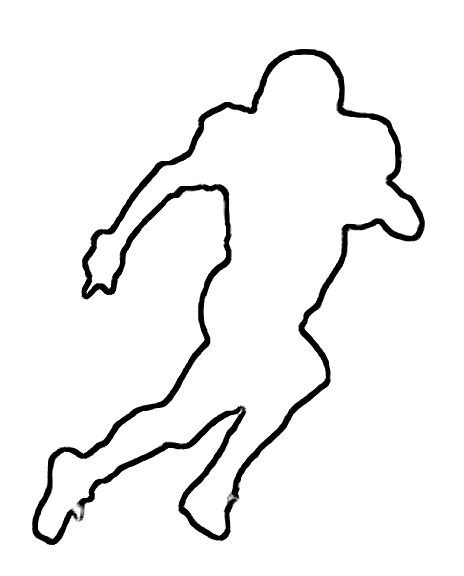 Football Player Drawing Outline