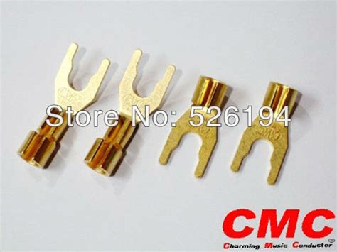 wholesale online HIFI CMC 6005 CU G Y spade speaker connectors spade plugs jack on Aliexpress ...