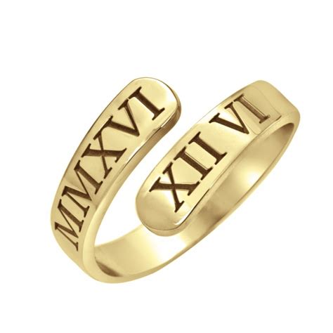 Roman Numeral Ring (5mm) | Personalized Jewelry