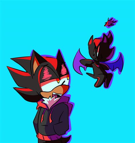 shadow and a friend by themostneontwig on DeviantArt