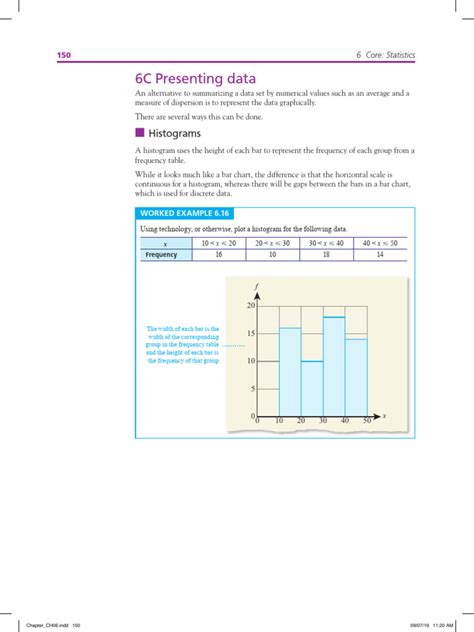 Worked Examples - Data Displays | PDF