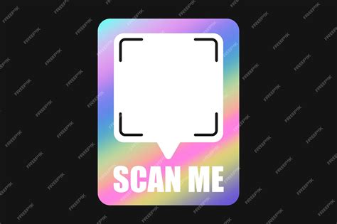 Premium Vector | Neon vector frame qr code scan me phone label template qr code mockup y2k ...