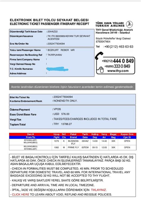 Turkish Airlines ticket cancellation fee problem - Xolvie