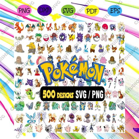 Bundle Pokemon Svg, Pokemon Layered, Pokemon Png, Pikachu Svg - CherishSVGCricut