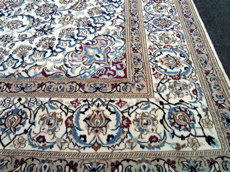 Feiner Orient Teppich Beige Blau 364 X 249 Cm Perserteppich Seide Silk Rug Tapis