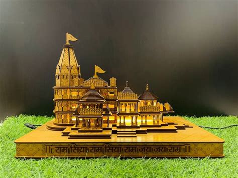 Unique Ram Mandir 3D Model for Laser Cutting Instant Digital Download - Etsy