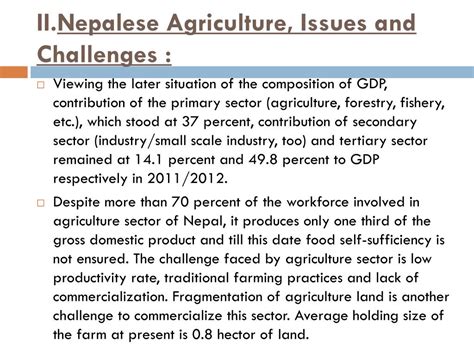 PPT - Issues and Challenges of Agriculture vs. Rural Finance in Nepal: Involvement of Nepal ...