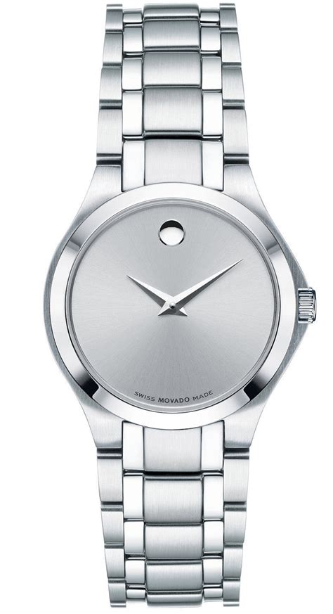 Movado Swiss Collection Silver Dial Silver Tone Steel Women's Watch 0606785 - Walmart.com