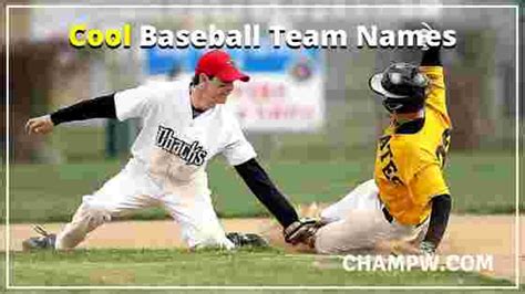 550+ All Time Best Baseball Team Names Ideas