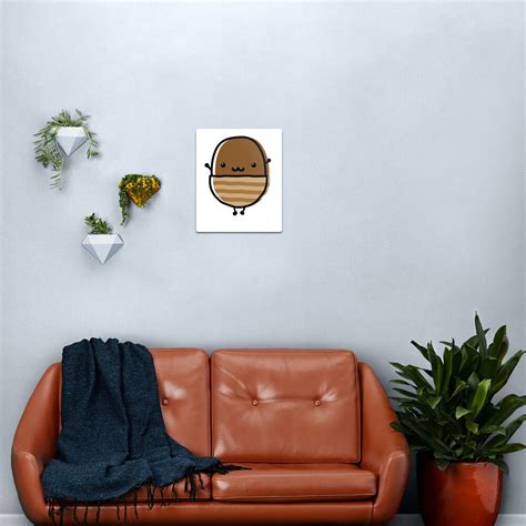 "Acorn Nut Emoji Cute Arms Legs Standing" Metal Print for Sale by JapaneseInkArt | Redbubble