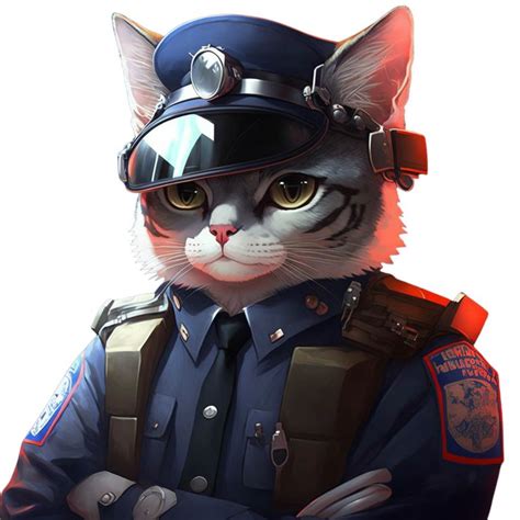 "Cat police service" Sticker for Sale by AnimalArtPhotos | Cats, Cat posters, Funny cats