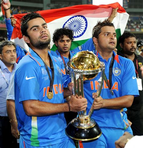 The young turks with the trophy.. | Cricket world cup, World cup, 2011 ...