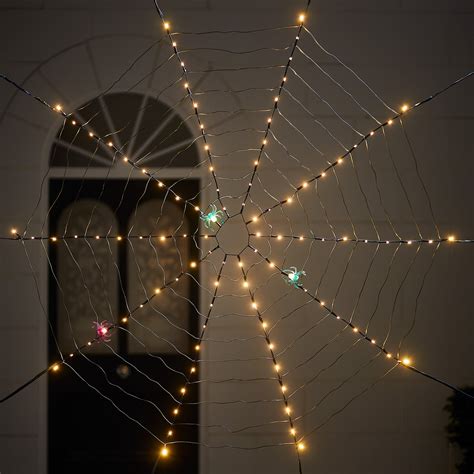 100 LED Light Up Spiders Web | Lights4fun.co.uk