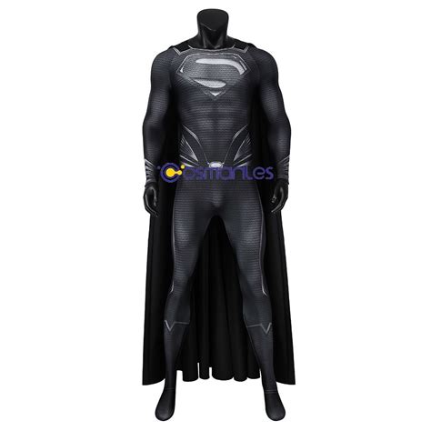 Superman Justice League Cosplay Costumes Clark Kent Black Suit