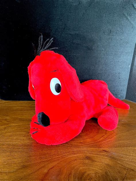 1987 clifford the Big Red Dog Eden Toys Inc. - Etsy