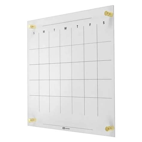 Quartet 14" x 14" Glass Dry-Erase Calendar Board | Dry erase board ...