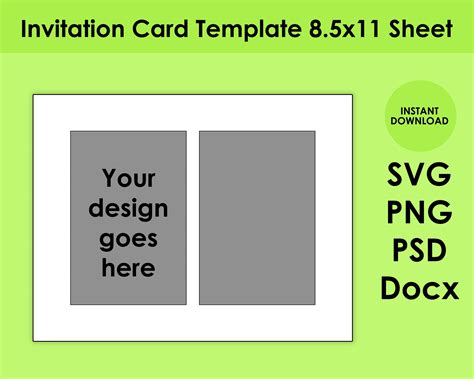 4X6 Invitation Template