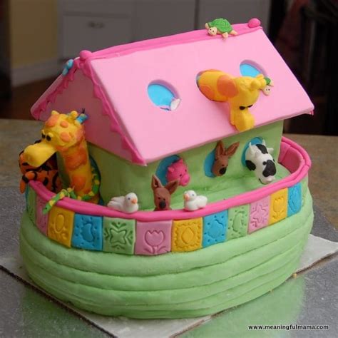 Noah's Ark Baby Shower Cake