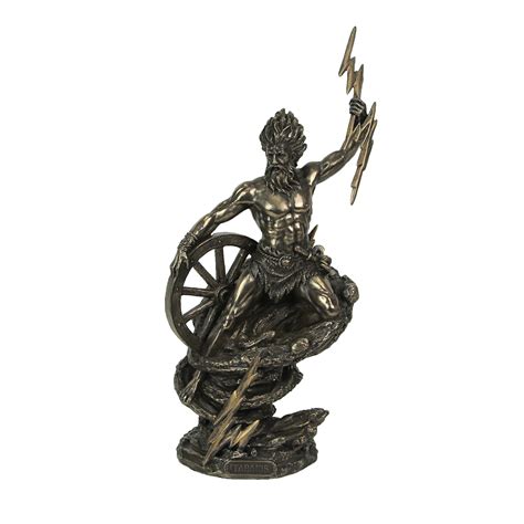 Veronese Design Taranis Celtic God of Thunder Resin Statue Bronze Home Decor Mythology Sculpture