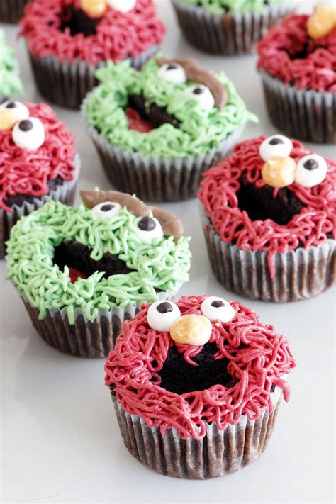 Sesame Street Cupcakes | lil-cookie