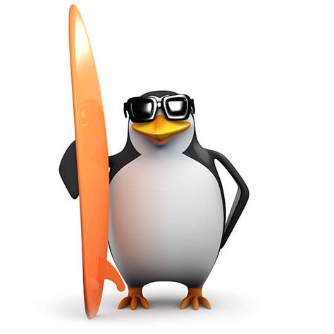 Surfing Penguin Animal Cartoon Stock Photos, Pictures & Royalty-Free ...