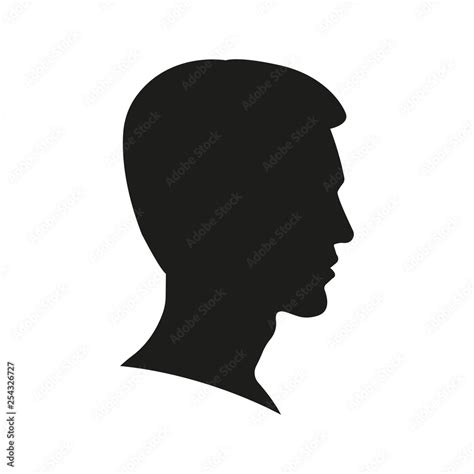 Man Face Profile Silhouette