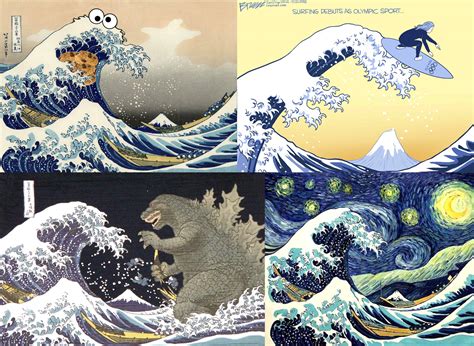 The Great Wave Off Kanagawa Parody