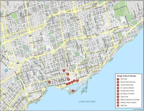 Map of Toronto, Ontario - GIS Geography