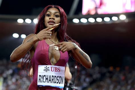 Sha'Carri Richardson reacts sarcastically to report on her 100m ...