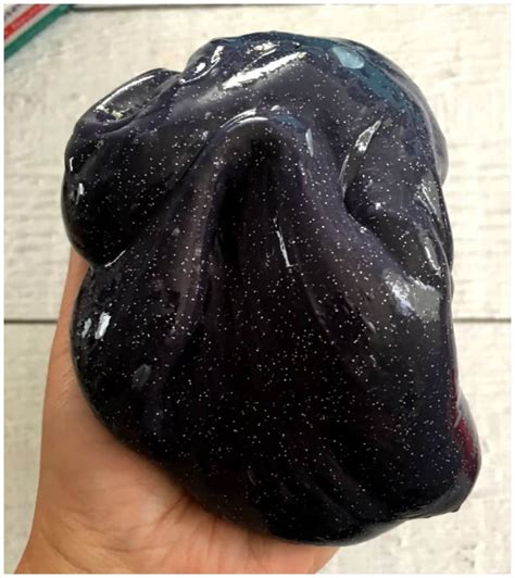 How to Make Black Sparkle Slime - iSaveA2Z.com