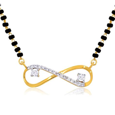 Buy Senco Gold & Diamonds Infinity Love Diamond Mangalsutra at Amazon.in