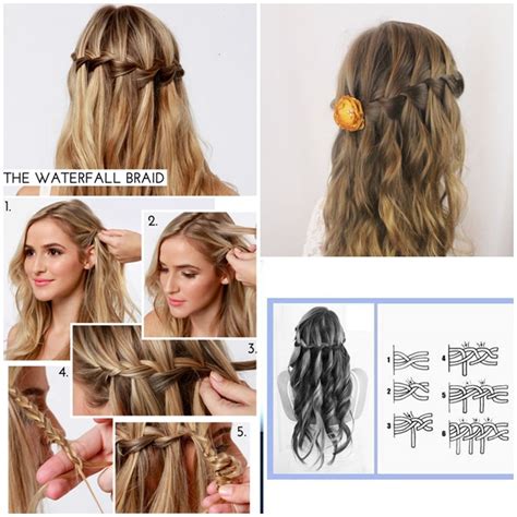 How To Make Waterfall Braid Hairstyle