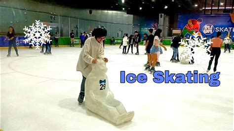 Ice Skating at MOA - YouTube