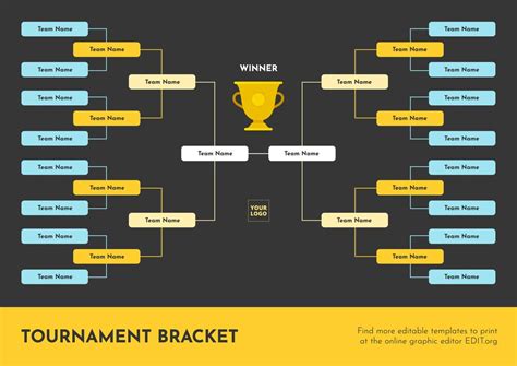 Online Tournament Bracket Diagram Generator Download Free So