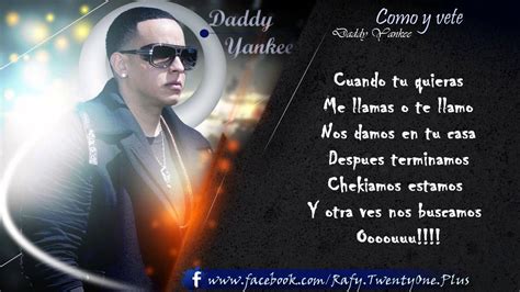 Como Y Vete - Daddy Yankee CON LETRA (Talento De Barrio: Soundtrack) Original - YouTube